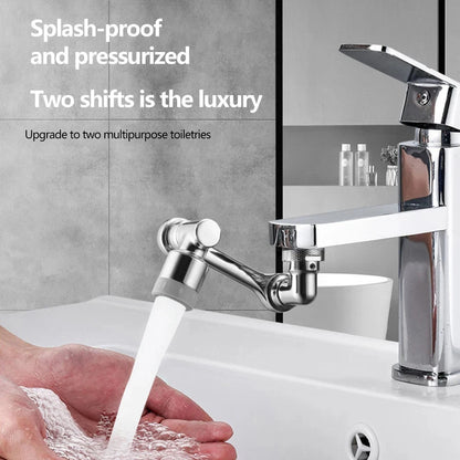 2 Pack Universal 1080° Swivel Robotic Arm Swivel Extension Abs Faucet Aerator