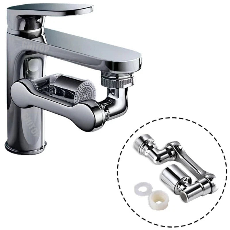 2 Pack Universal 1080° Swivel Robotic Arm Swivel Extension Abs Faucet Aerator