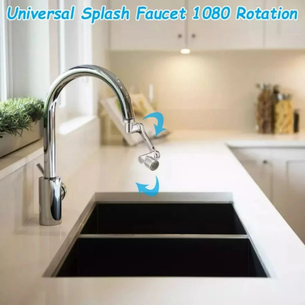 2 Pack Universal 1080° Swivel Robotic Arm Swivel Extension Abs Faucet Aerator